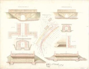 Thiersch, August ; Studienarbeiten - Mauerwerk (Details); Wegübergang