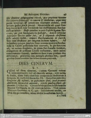 Dies Cinerum