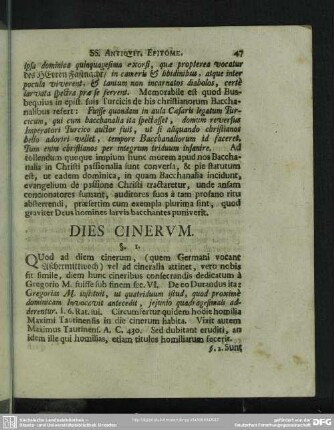 Dies Cinerum