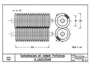 Quetschwalzen mit radialer Profilierung in Laufrichtung