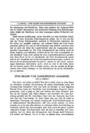 Zwei Bilder vom barmherzigen Samariter