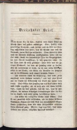 Dreizehnter Brief.