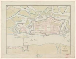 Plan de la place de Custrin