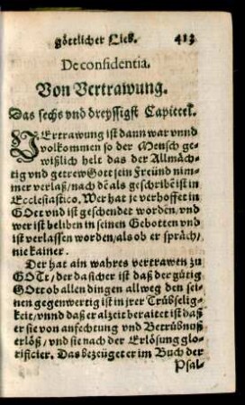 De confidentia. Von Vertrawung. Das sechs und dreyssigst Capittel.