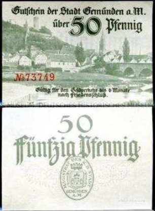 Gemünden am Main 50 Pfennig
