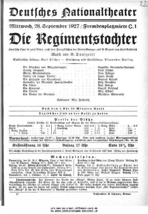 Die Regimentstochter