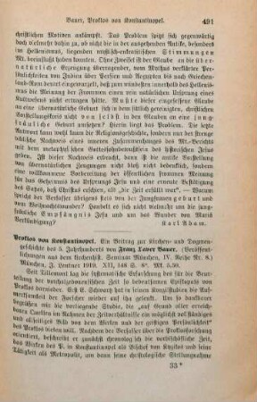 491-493 [Rezension] Bauer, Franz X., Proklos von Konstantinopel