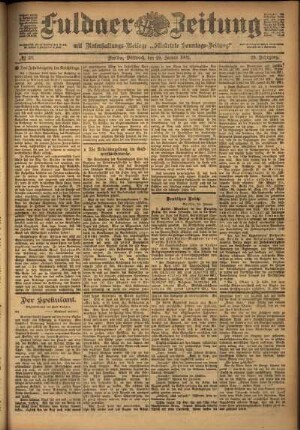 Ausgabe vom Mittwoch, den 29. Januar 1902.