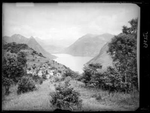 Dorf Bre und Luganer See