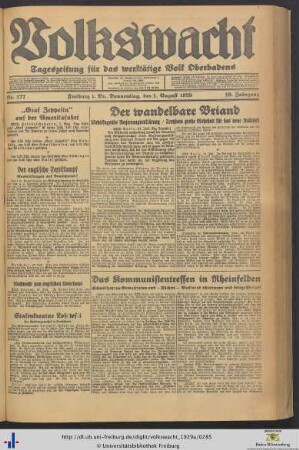 Nr. 177-203 (August 1929)