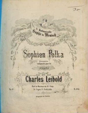 Sophien Polka française : comp. pour le piano ; op. 82