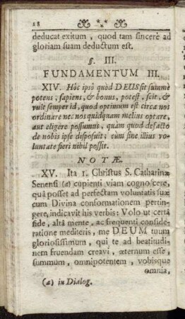 §. III. Fundamentum III.