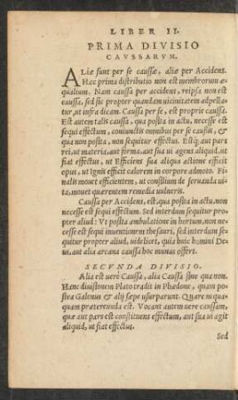 Prima Divisio Caussarum.