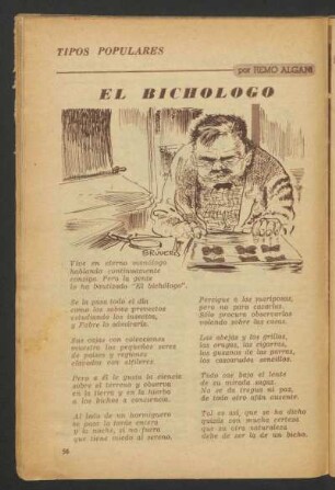 El bichologo : Tipos populares