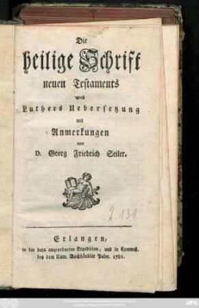Die heilige Schrift neuen Testaments