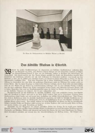Das städtische Museum in Elberfeld