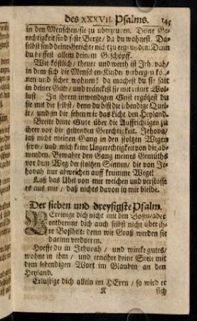 145-156, Der XXXVII. - XXXIX. Psalm