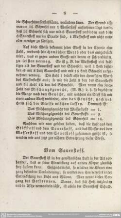 Vom Sauerstoff
