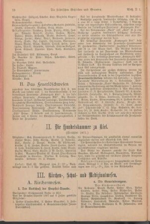 II. Die Handelskammer zu Kiel.