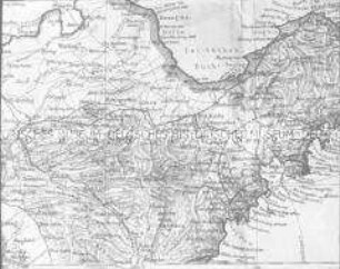 Glasdia von einer Karte der Provinz "Schantung"