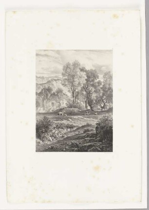 Erinnerung an die Auvergne, Tafel 110 aus: "Les artistes contemporains", Band 6, Paris 1851