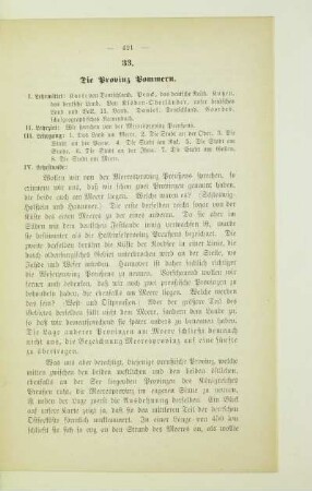 33. Die Provinz Pommern