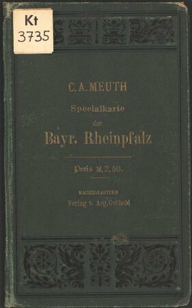Neueste Comptoir & Reisekarte der bayerischen Rhein-Pfalz