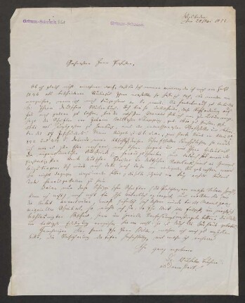 Brief an Jacob Grimm : 28.05.1853