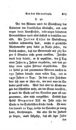§ 47. Kurze Geschichte des Calenders