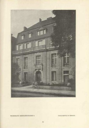 Wohnhaus Bendlerstrasse 6. Fassadenputz in Terrasit