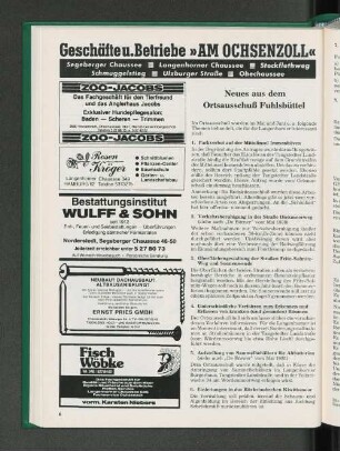 Neues aus dem Ortsausschuß Fuhlsbüttel