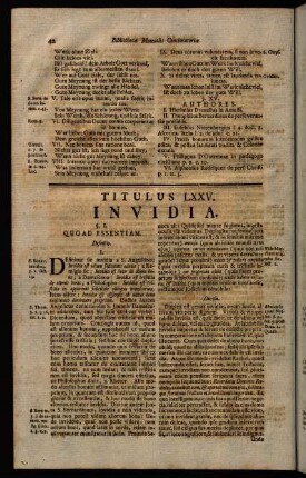 42-60, Titulus LXXV. Invidia.