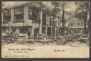 Ansichtskarte Café Heyne, Hasenheide 40/44