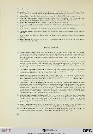 Antike Möbel (Nr. 651-818)