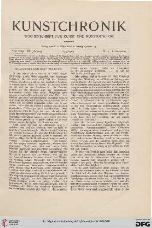 Erbauliches und Beschauliches