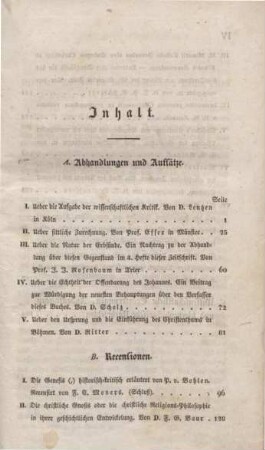 III-IV Inhaltsverzeichnis