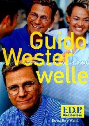 Wahlplakat der FDP zur Bundestagswahl 1998