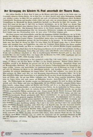 Der Kreuzgang des Klosters St. Paul ausserhalb der Mauern Roms