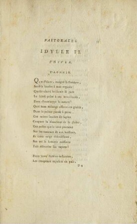 Idylle II. L'Hiver