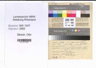 Entnazifizierung Otto Stelzer , geb. 01.11.1907 (Beamter)