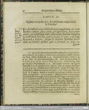 Caput IV. Quibus competat ius, sive tributum migrationis & Falcidiae?
