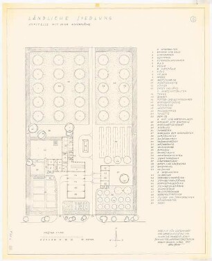 Ländliche Siedlung: Grundriss Hofstelle 1:200