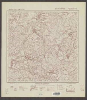 577 Welden ; Topographische Karte von Bayern 1:25.000 [Positionsblätter]