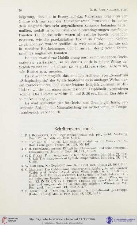 Schriftenverzeichnis
