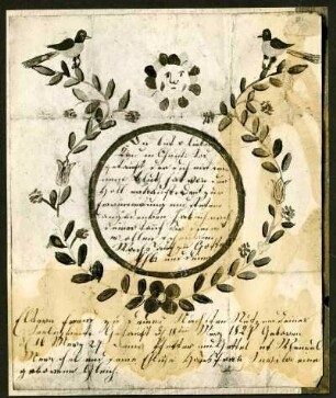 Taufbrief 1828
