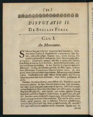54-69, Disputatio II: De Stellis Fixis