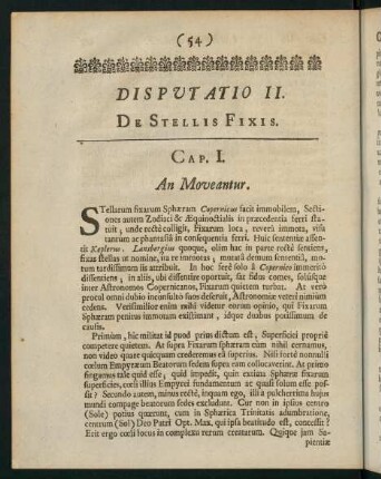 54-69, Disputatio II: De Stellis Fixis