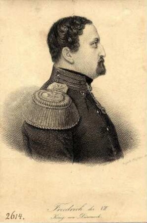 Bildnis von Friedrich VII. (1808-1863), König von Dänemark