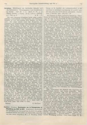 113 [Rezension] Zwingliana. Mitteilungen zur Geschichte Zwinglis und der Reformation. 1906. (Bd. II, Nr. 3 u. 4.)