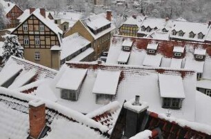 Quedlinburg - Altstadt im Schnee